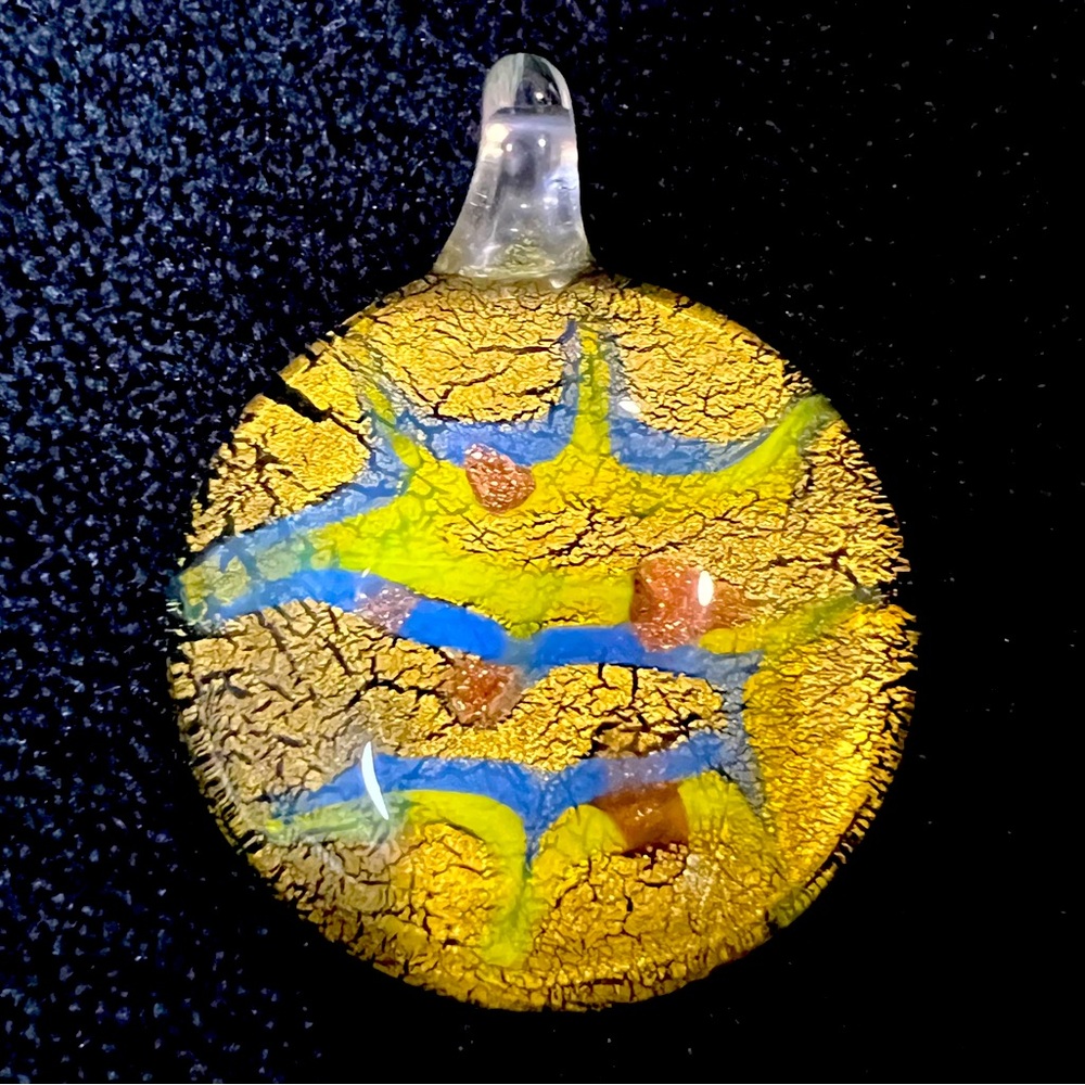 Round Glass Art Pendant